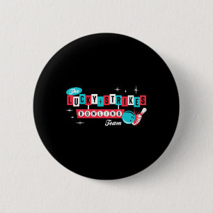 Lucky Strikes Bowling Team - Retro Männer Frauen O Button