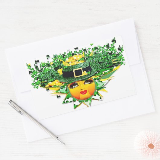 LUCKY SUN! RECHTECKIGER AUFKLEBER (Umschlag)