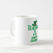Lucky Teacher Vibes St. Patrick's Day Edition Kaffeetasse (Vorderseite Links)