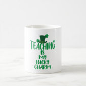 Lucky Teacher Vibes St. Patrick's Day Edition Kaffeetasse (Mittel)