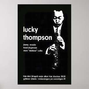 Lucky Thompson Jazzplakat - Gyllene Cirkeln Poster