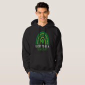 Lucky To Be A Teacher Rainbow Teacher St Patricks Hoodie (Vorne ganz)