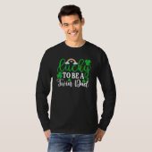 Lucky To Be A Twin Dad Shirt St Patrick's Day Iris (Vorne ganz)