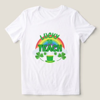 Lucky to Teach – St. Patrick’s Day Teacher T-Shirt Tri-Blend Shirt