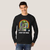 Lucky Tonkinese Cat Mom St Patricks Day T-Shirt (Vorne ganz)