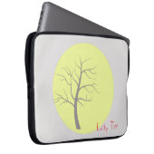 Lucky Tree Yellow Grey Laptop Sleeve (Vorne Rechts)