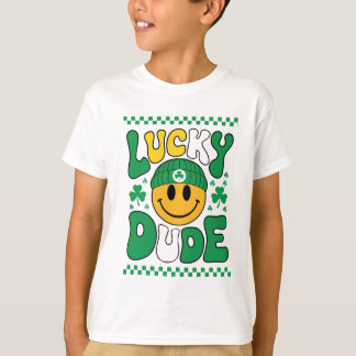 Lucky Typ Smile Face St. Patrick's Day T-Shirt