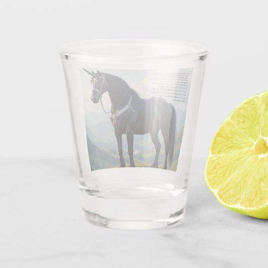 Lucky Unicorn Schnapsglas (Rückseite)