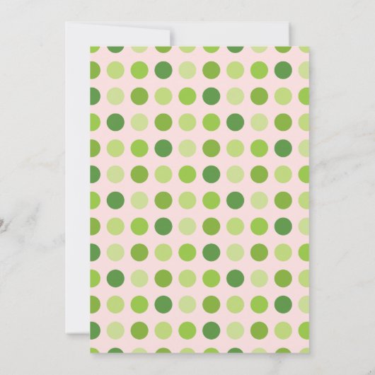 Lucky Unicorn St. Patrick's Thema Mädchen Dusche Einladung (Rückseite)