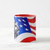 Lucky USA Elephant Tasse von NickysArt (Zentrum)