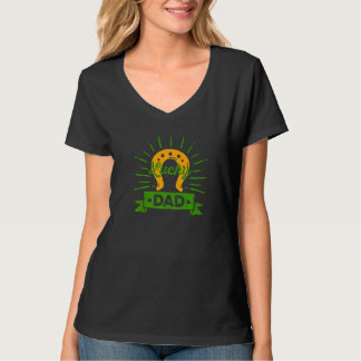 Lucky Vater St Patrick's Day Saint Paddy Horseshoe T-Shirt
