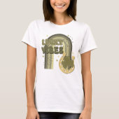 Lucky Vibes Boho Rainbow St Patrick's Day Irish T-Shirt (Vorderseite)