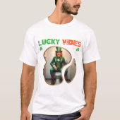 Lucky Vibes: Irish Luck and Laughter T-Shirt (Vorderseite)