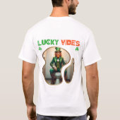 Lucky Vibes: Irish Luck and Laughter T-Shirt (Rückseite)