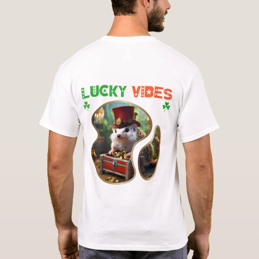 Lucky Vibes - Leprechauns Scavenger-Jagd T-Shirt (Rückseite)