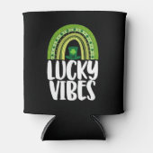Lucky Vibes St Patricks Day Dosenkühler (Vorderseite)