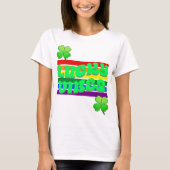 Lucky Vibes St. Patrick's Day T-Shirt (Vorderseite)