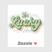 Lucky Vibes St. Patrick's Day Vinyl Sticker (Blatt)