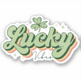 Lucky Vibes St. Patrick's Day Vinyl Sticker