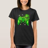 Lucky Video Game Leprechaun St Patrick's Day Gamer T-Shirt (Vorderseite)