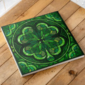 Lucky Vier-Blatt Kleeblatt Luxus Fliese