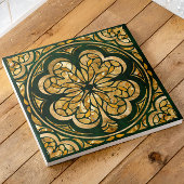 Lucky Vier-Blatt Kleeblatt Luxus Fliese