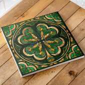 Lucky Vier-Blatt Kleeblatt Luxus Fliese