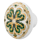 Lucky Vier-Blatt Kleeblatt Luxus Keramikknauf (Rechts)