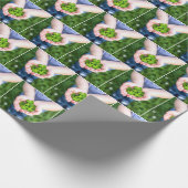 Lucky Vier-Leaf-Clovers Kleine Hände Geschenkpapier (Ecke)