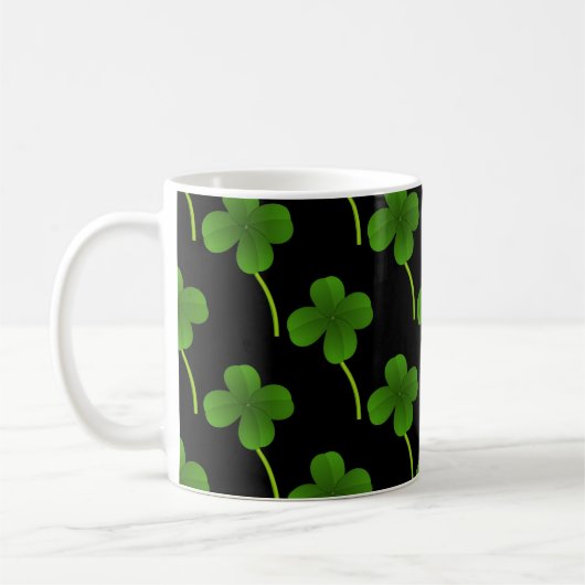 Lucky Vier-Leaf-Kleber Kaffeetasse (Links)