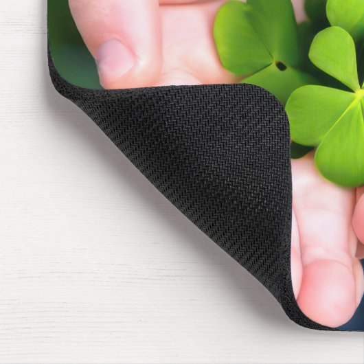 Lucky Vier-Leaf-Kleber Mousepad (Ecke)