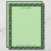 Lucky Vierblättriges Kleeblatt Charm Personalize (Vorne/Hinten)