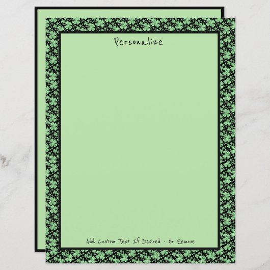 Lucky Vierblättriges Kleeblatt Charm Personalize (Vorne/Hinten)