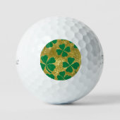 Lucky Vierblättriges Kleeblatt Golfball (Vorderseite)