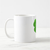 Lucky vierblättriges Kleeblatt Kaffeetasse (Links)