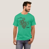 Lucky Vierblättriges Kleeblatt- Lucky Irish T-Shirt (Vorne ganz)