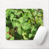 Lucky Vierblättriges Kleeblatt Mousepad (Mit Mouse)