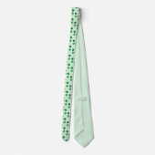 Lucky Vierblättriges Kleeblatt Neck Tie Krawatte (Rückseite)