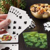 Lucky Vierblättriges Kleeblatt Spielkarten (In Situ)