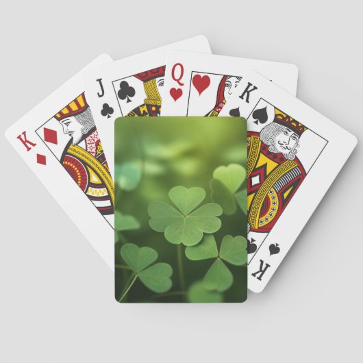 Lucky Vierblättriges Kleeblatt Spielkarten (Rückseite)