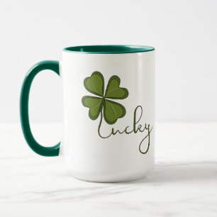 Lucky Vierblättriges Kleeblatt Tasse