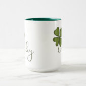 Lucky Vierblättriges Kleeblatt Tasse (Zentrum)
