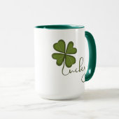 Lucky Vierblättriges Kleeblatt Tasse (VorderseiteRechts)