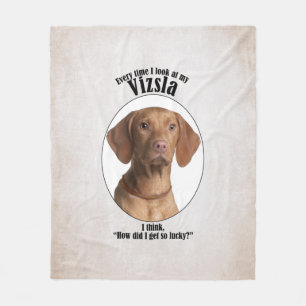 Lucky Vizsla Fleecedecke