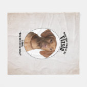 Lucky Vizsla Fleecedecke (Vorderseite (Horizontal))