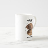 Lucky Vizsla Porzellantasse (Vorderseite Rechts)
