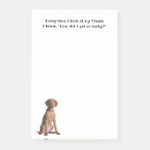 Lucky Vizsla Post-it Klebezettel (Vorderseite)