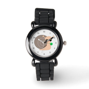 Lucky Watch Snail mit Klee Armbanduhr