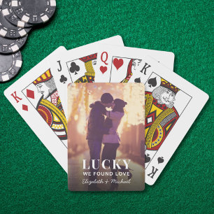 Lucky We Found Love Benutzerdefinierte Foto Spielk Spielkarten