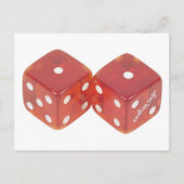 Lucky Wedding Dice Postkarte (Vorderseite)